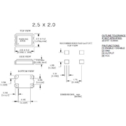 Rubyquartz晶振,CO2520晶振,CO2520-12.800-25-50-TR晶振