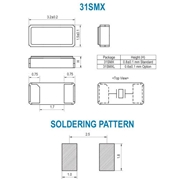 SMI晶振,31SMX晶振,32.768KHZ晶振