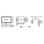 Bomar晶振,BC27晶振,BC27EFD120-10.000000晶振
