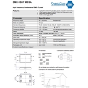 QuartzCom晶振,SMX-1SHF晶振,四腳貼片晶振